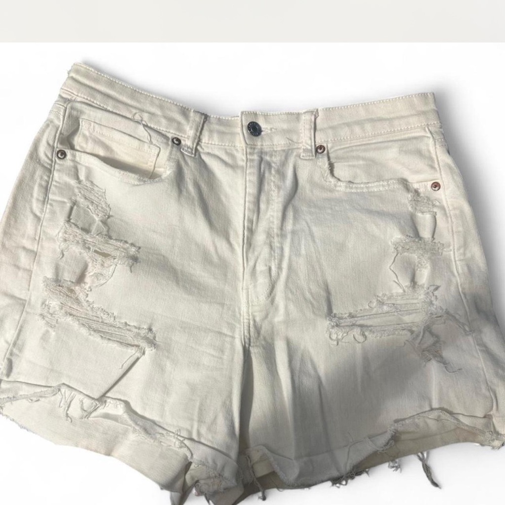 American Eagle Outfitters Cream Jean Shorts
